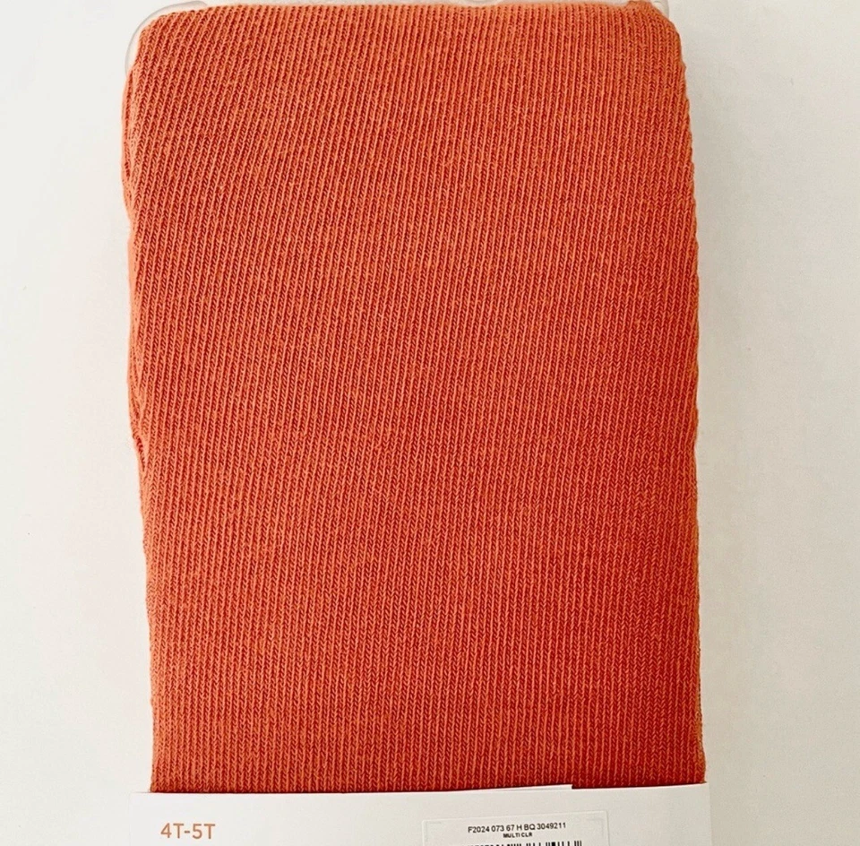 Medias de zorro Gymboree para niñas pequeñas naranja/marfil nuevas con etiquetas talla 4-5T Foto 3 de 3