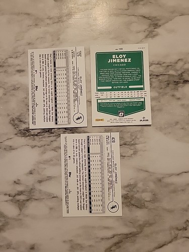 ELOY JIMENEZ 3 CARD TOPPS LOT | 2024 Chrome Refractor, Royal Blue,21 Optic Prizm - Picture 2 of 2