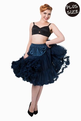 Marine Retro Rockabilly weich 26 Zoll ÜBERGRÖSSE Petticoat Rock BANNED Apparel