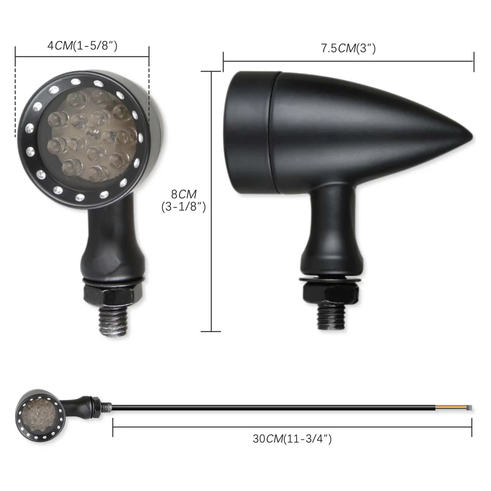 Luz de señal de giro LED roja para motocicleta Harley Davidson Street 750 XG750 Foto 2 de 4