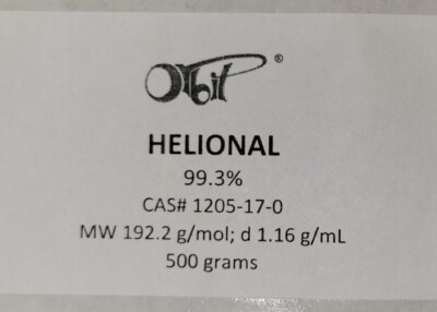 HELIONAL (500 grams) in Amber Glass Bottle [CAS# 1205-17-0] Helionaldehyde Aroma