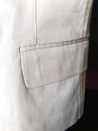 Karen Kane Lifestyle Cotton Spandex Blazer Jacket Tan Beige Size Small Career - Picture 3 of 10