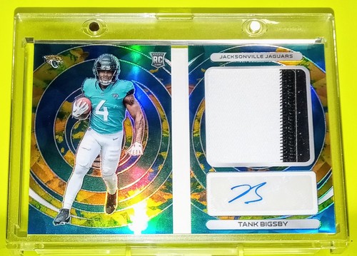 Tank Bigsby /10 2023 Panini Spectra Optics Booklet Patch Auto GOLD Swirl Prizm - Picture 4 of 6
