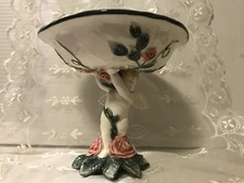 Fitz And Floyd Omnibus Compote Cherubs  RARE 51/2”x61/2”