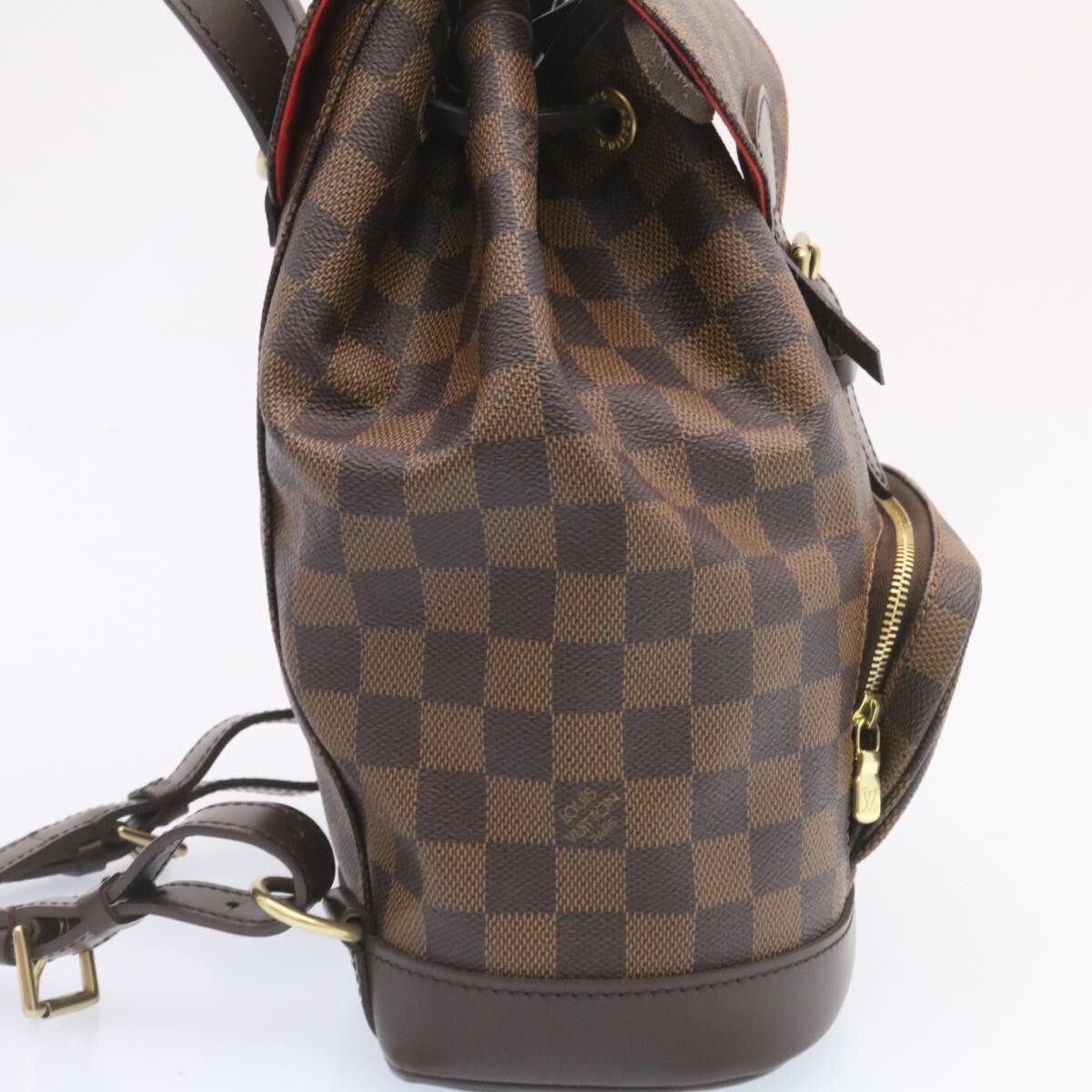 LOUIS VUITTON Damier Ebene Montsouris MM Backpack N51143 LV Auth 