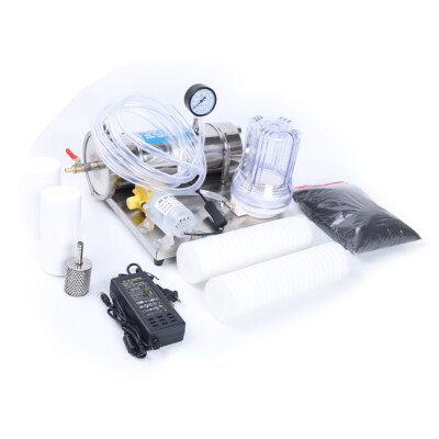 Distillateur D'Alcool SucceBuy Distillateur D'Eau Plate Moonshine 11 L Avec Pompe A Eau En Acier Inoxydable