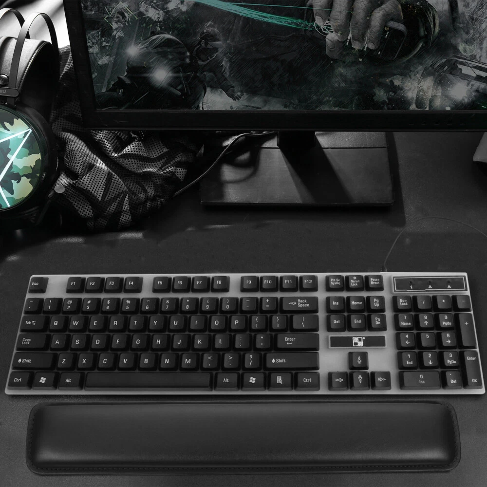 Ergonomic Wrist Rest Cushion for Mechanical Keyboards & Typing Comfort  