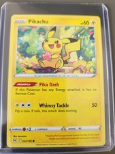 Pikachu Pokemon Card 052/196  Lost Origin Sleeved Non Holo