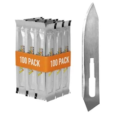 Wiebe Wicked Sharp Replacement Blades (100-Pack) | Surgical-Grade Scalpel Blades
