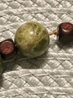 Vintage Unakite Semi Precious Stone Necklace (sterling silver clasp) — photo 6