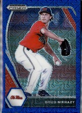 2021 Panini Prizm Draft Picks #PDP58 Doug Nikhazy Blue Mojo Prizm