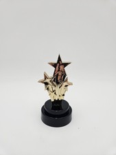 Black  Gold Plastic Trophy, 4 Inches