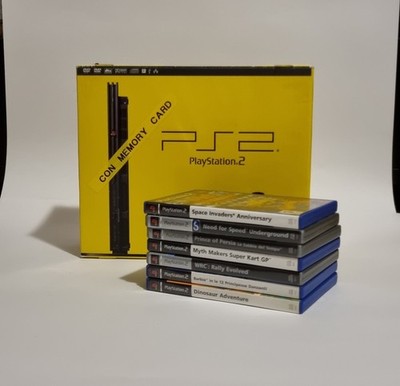 Ps2 Slim Playstation Console Controller Box 7 Games - READ DESCRIPTION