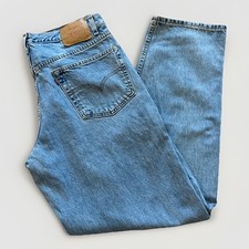 Vintage Levis 550 Jeans Mens 36 x 34 Relaxed Fit 90s Denim Tapered Leg Blue