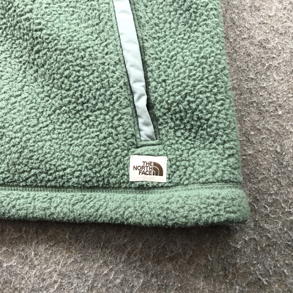 Chaleco polar North Face para mujer XL Sherpa cremallera completa exterior senderismo capa chaqueta Foto 4 de 4