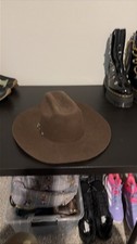 Ariat Brown 2X Wool Western Hat M