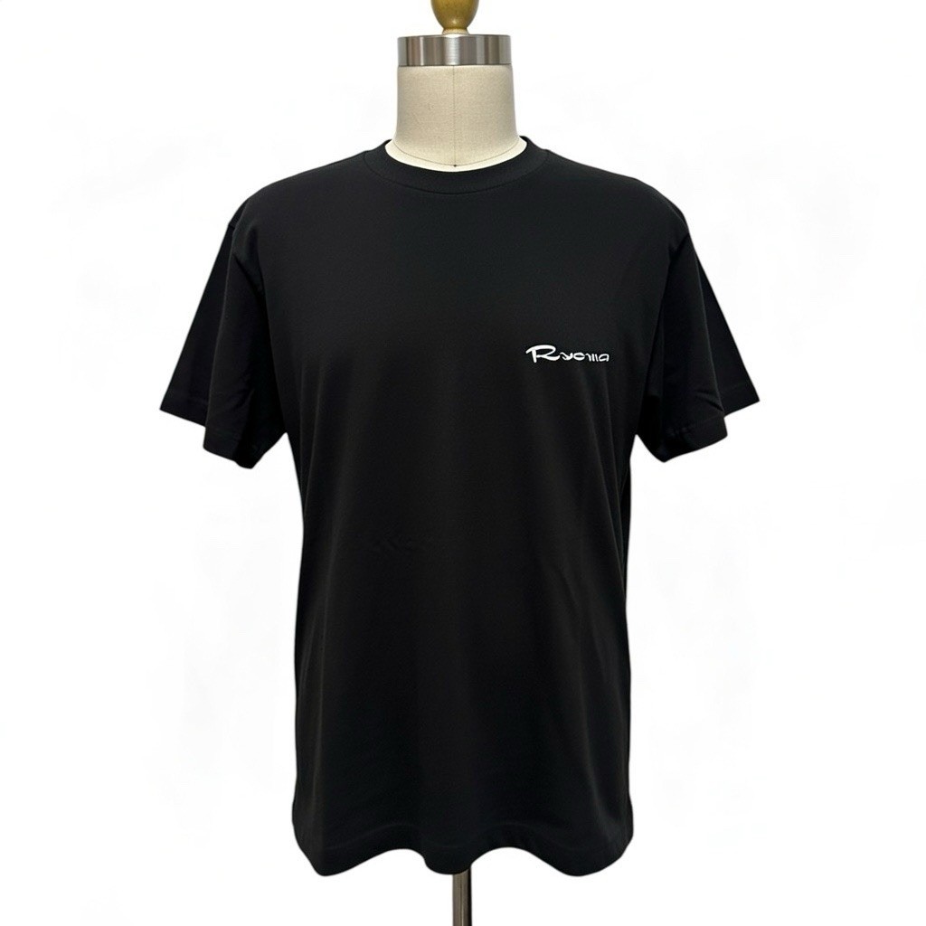 Vintage Japanese T-Shirt 90s Black Graphic Medium 38"