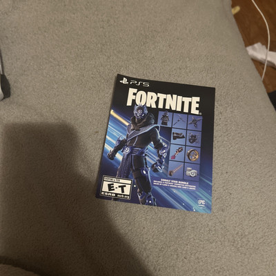 Fortnite PS5 Cobalt Star Bundle Downloadable Content Redemption Code  Voucher
