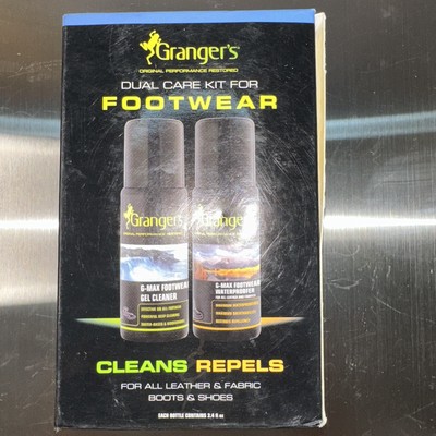 Granger's Footwear Dual Care Kit - Cleans & Repels for Boots & Shoes