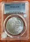 1900-S Morgan Silver Dollar $1 PCGS AU58 ~ Better Date ~ Free Shipping