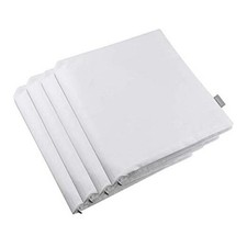 4-Pack 100 Cotton Comfortable Solid Decorative Throw 18x18 inch/ 45x45cm White