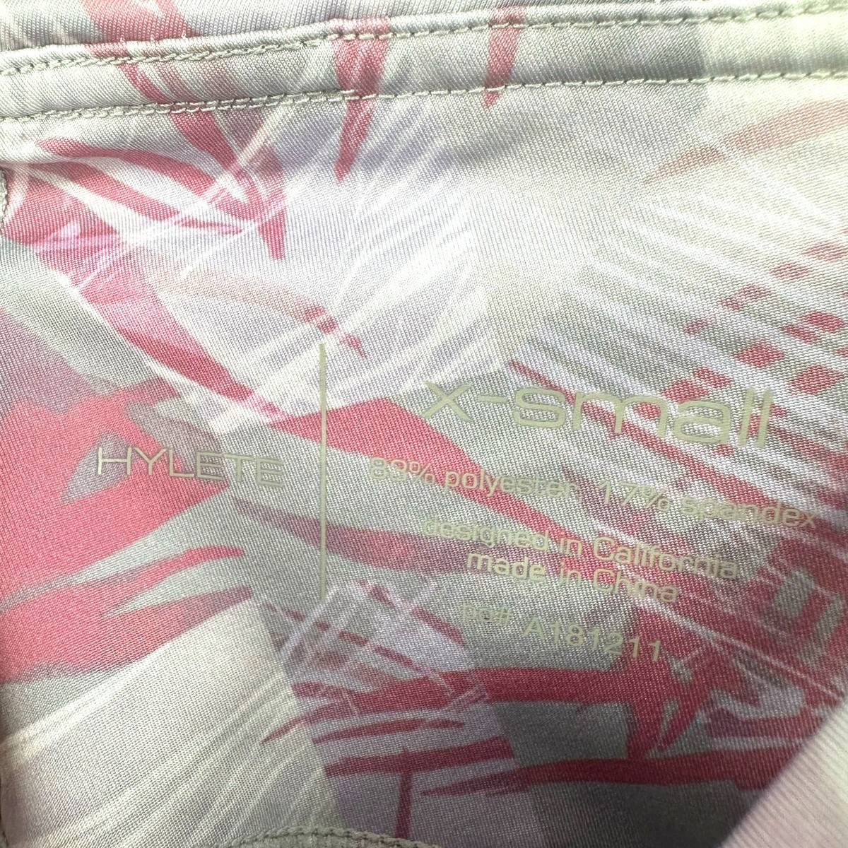 Hylete Size XS Leggings Pink Stretch Activewear Geometric Activewear Gym Yoga View 3