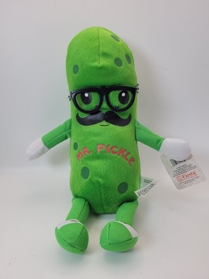 Mr Pickle Plush Stuffed Animal Fiesta Toy NOS  With Legs Hanging