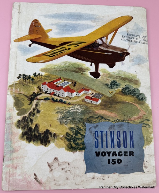 1940s Manufacturer Original Monoplane Aircraft Brochure Stinson Voyager 150