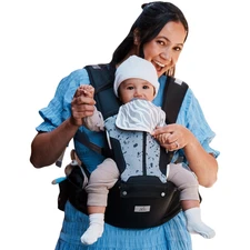 6-in-1 Baby Carrier Newborn to Toddler Adjustable Detachable Hip Seat 7-50 Lbs