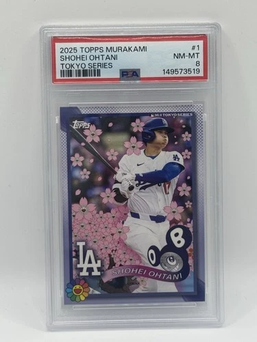 2025 TOPPS TAKASHI MURAKAMI + MLB WORLD TOUR TOKYO SERIES #1 SHOHEI OHTANI PSA 8