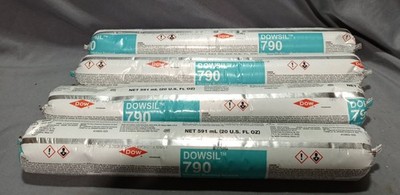 Lot Of 4 Dowsil 790 Silicone, Sealant Bronze