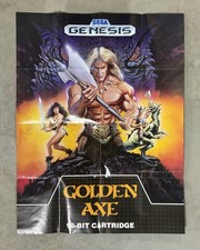 Vintage Sega Genesis Golden Axe 1990 17x24 Picture Poster