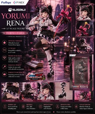 FuRyu Nijisanji Yorumi Rena 1/7 Scale Figure VTuber Anime Statue Japan