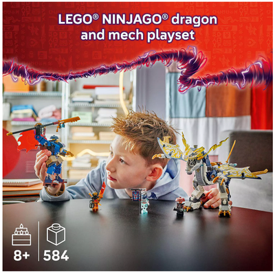LEGO NINJAGO Rogue's Mech Dragon Rider 71843 Building Kit (584