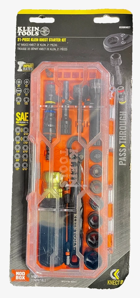 Klein Tools 65300KNECT 21-Piece SAE KNECT Starter Kit MODbox - Image 2 of 3