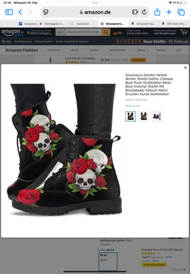 Gothic Stiefel Damen  Gr. 40 Neu!! (eher Gr. 39)