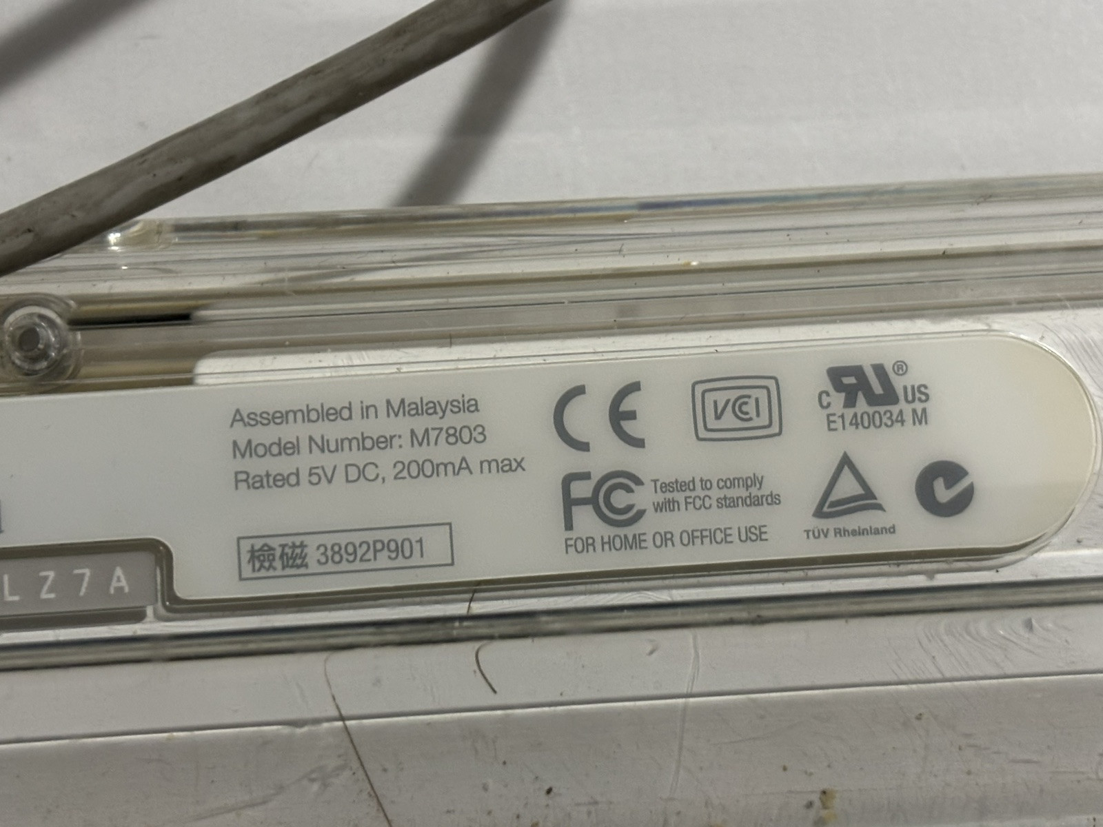 Apple Mac M7803 BPS Logic Colored Final Cut Pro Video Editing Keyboard Working