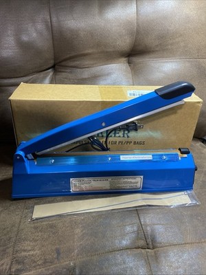 Tabletop PFS-300 Impulse Plastic Sealer 400W 300mm Sealer High Power Blue