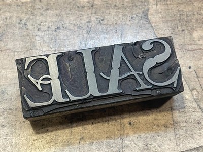 Printing Letterpress Printers Block Large Sale Banner / Retail / Header (1316)
