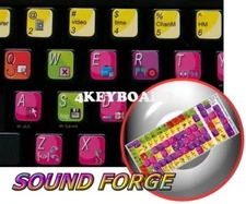 Sony Sound Forge keyboard stickers labels