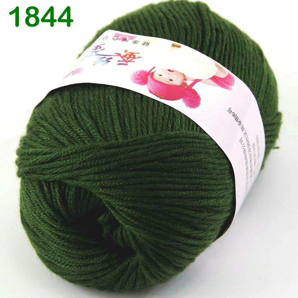 Sale 6Skeinsx50gr DK Baby Cashmere Silk Wool Hand Knitting Scarf Crochet Yarn 44 - Image 4 of 4