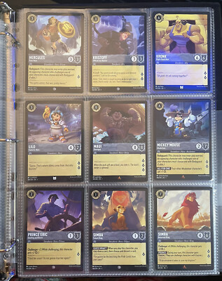 Disney Lorcana Full Set (NON FOIL) # 1-204 Includes All
