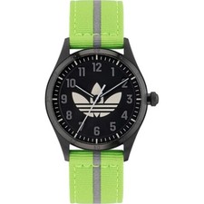 Adidas Originals Green Unisexs Analogue Watch Code Four AOSY23040