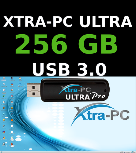 XTRA-PC ULTRA PRO 256 GB USB, Antivirus Protection built in, For any PC or Mac. - 第 1/8 張圖片