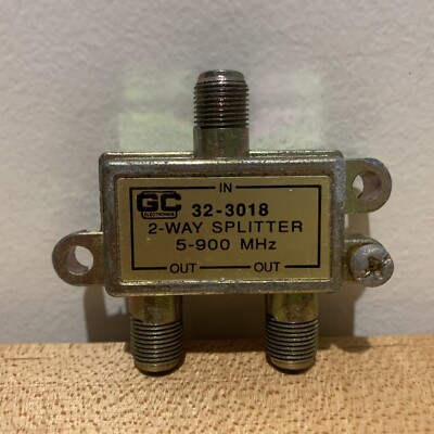 GC Electronics 32-3018 2-Way Splitter (5-900 MHz)