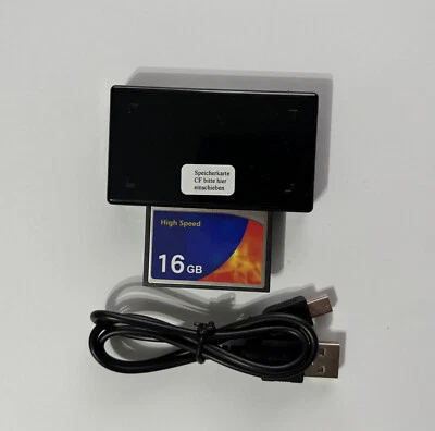 MARKENLOS Speicherkarte 16 GB Compact Flash + Kartenleser CF für Canon EOS 7 D Kamera