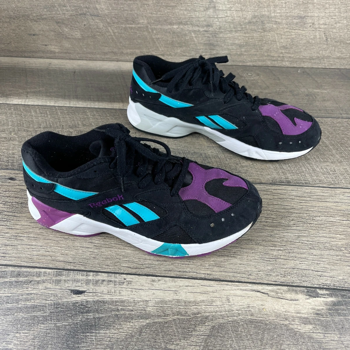 Reebok Classic Aztrek DV3943 Men s Black Teal White Trainers Shoes Size US 10.5