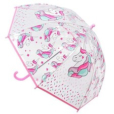 Kids Transparent Rainbow, Animal, Unicorn School Umbrella, Rain - Boys and Girls
