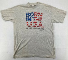 VINTAGE Shoebox Greetings 90's Short Sleeve Gray Tee with Graphics XL