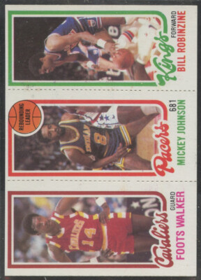 1980-81 Topps #130 Bill Robinzine #113 Mickey Johnson #60 Foots Walker